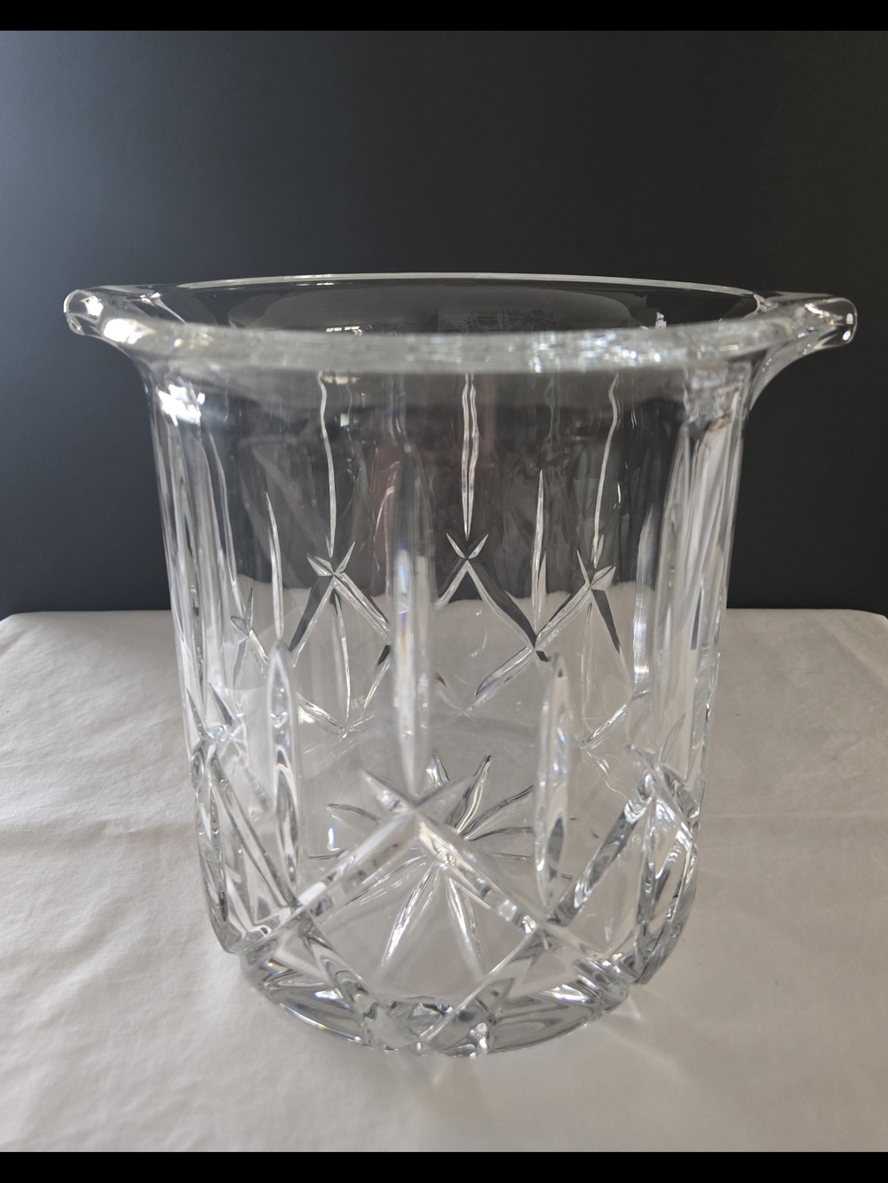 Gorham Lady Anne Cut Crystal Glass Ice Bucket